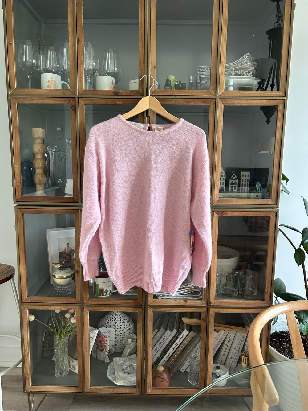 Vintage NWT BBW Originals Angora Wool  Pink Knit Sweater
